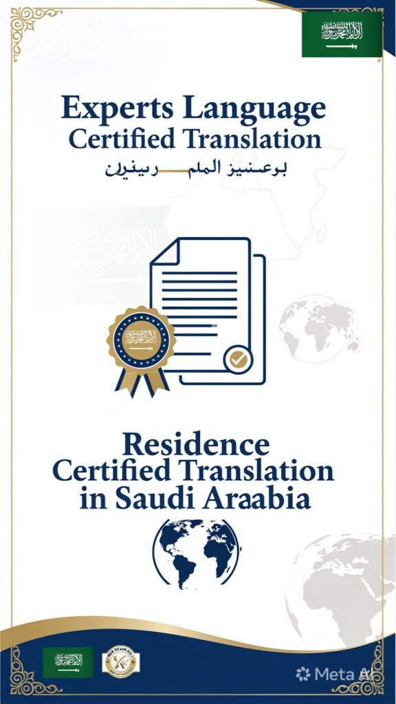 ترجمة الإقامة ترجمة معتمدة في السعودية  